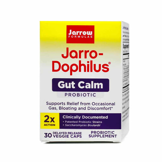 jarrow formulas jarro-dophilus gut calm probiotic 30 capsules