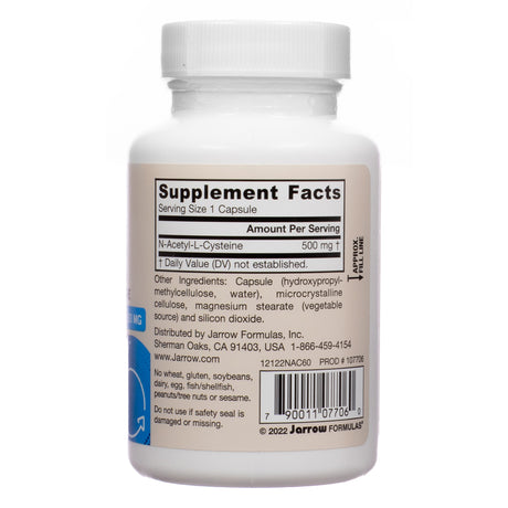 Jarrow Formulas NAC 500mg Capsules