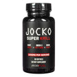 A black bottle of Jocko Super Krill Oil with 60 softgels, providing 1000mg of Omega-3 fatty acids per serving, supporting heart, brain, and overall health.