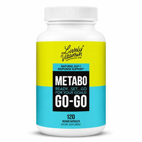 Lively Vitamin Co. Metabo Go-Go Natural GLP-1 Response Support, 120 vegan capsules