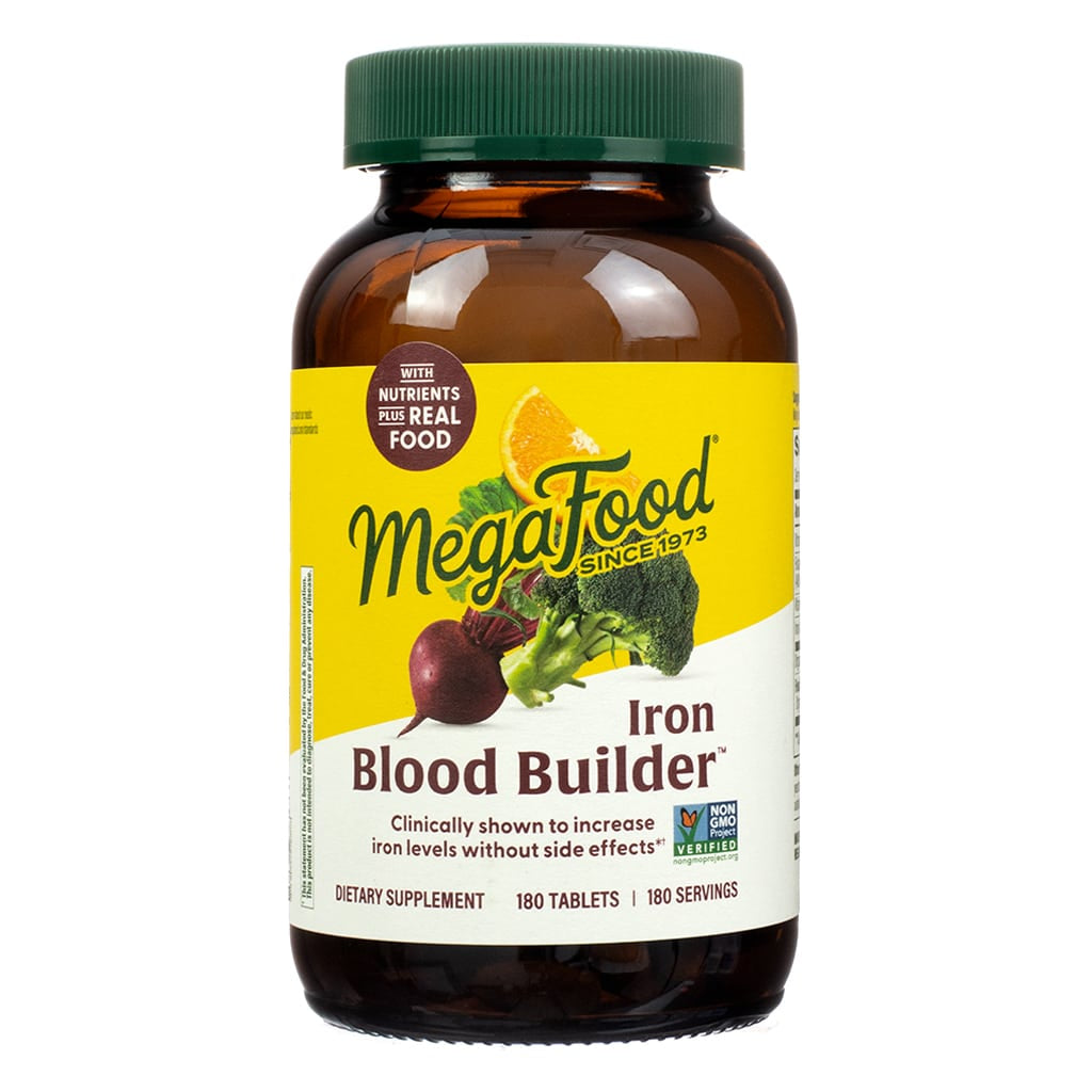 MegaFood Blood Builder iron supplement 180 tablets 6 month supply