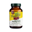 MegaFood Extra Strength Methyl B12 Capsules, front label displaying high-potency B12 supplement for energy, mood, and nervous system support.

