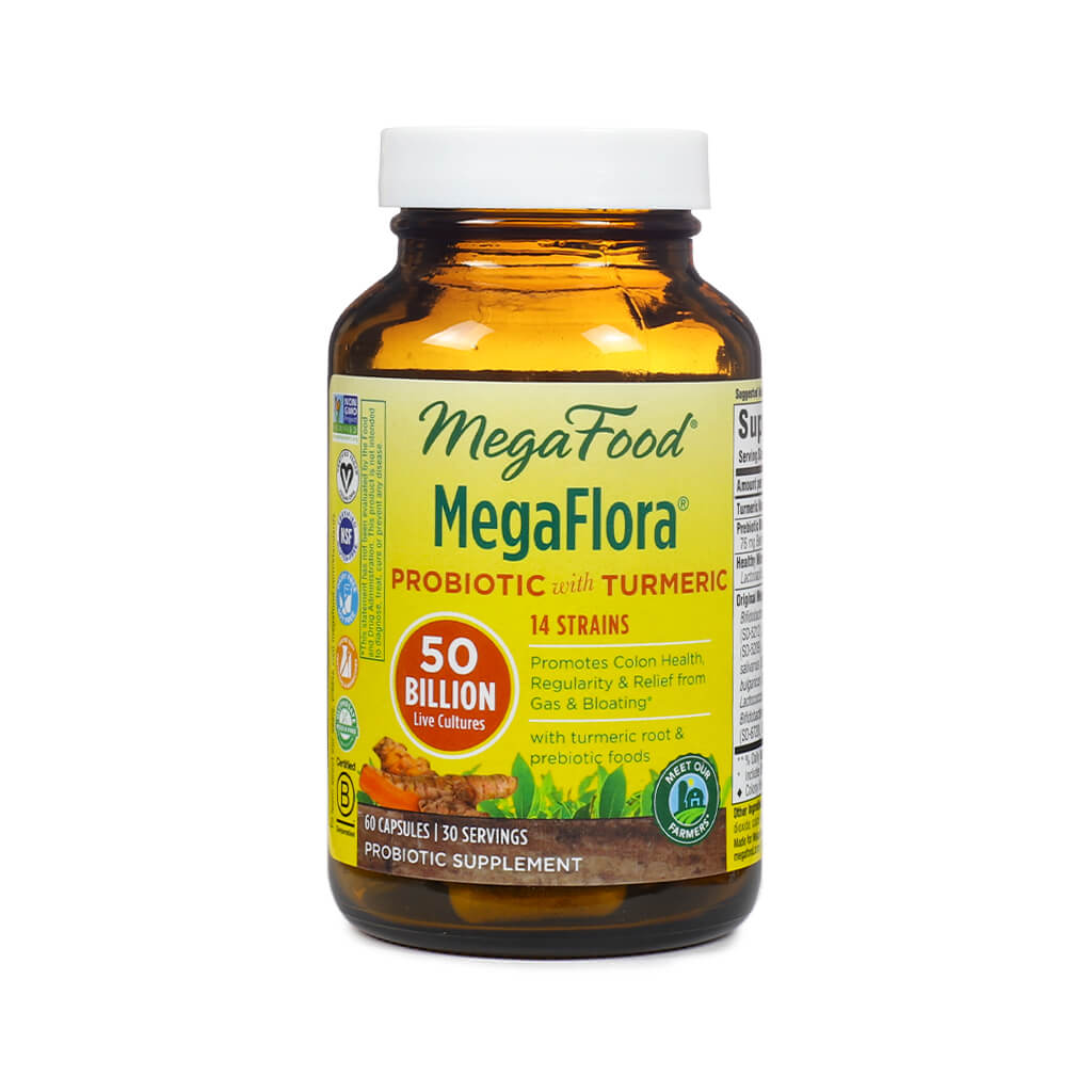 MegaFood MegaFlora Probiotic with Turmeric