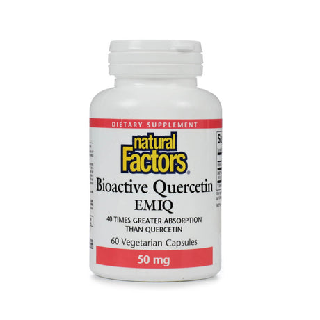 natural factors bioactive quercetin EMIQ 50 mg 60 capsules