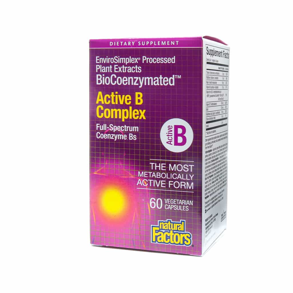 natural factors biocoenzymated™ active b complex 60 capsules