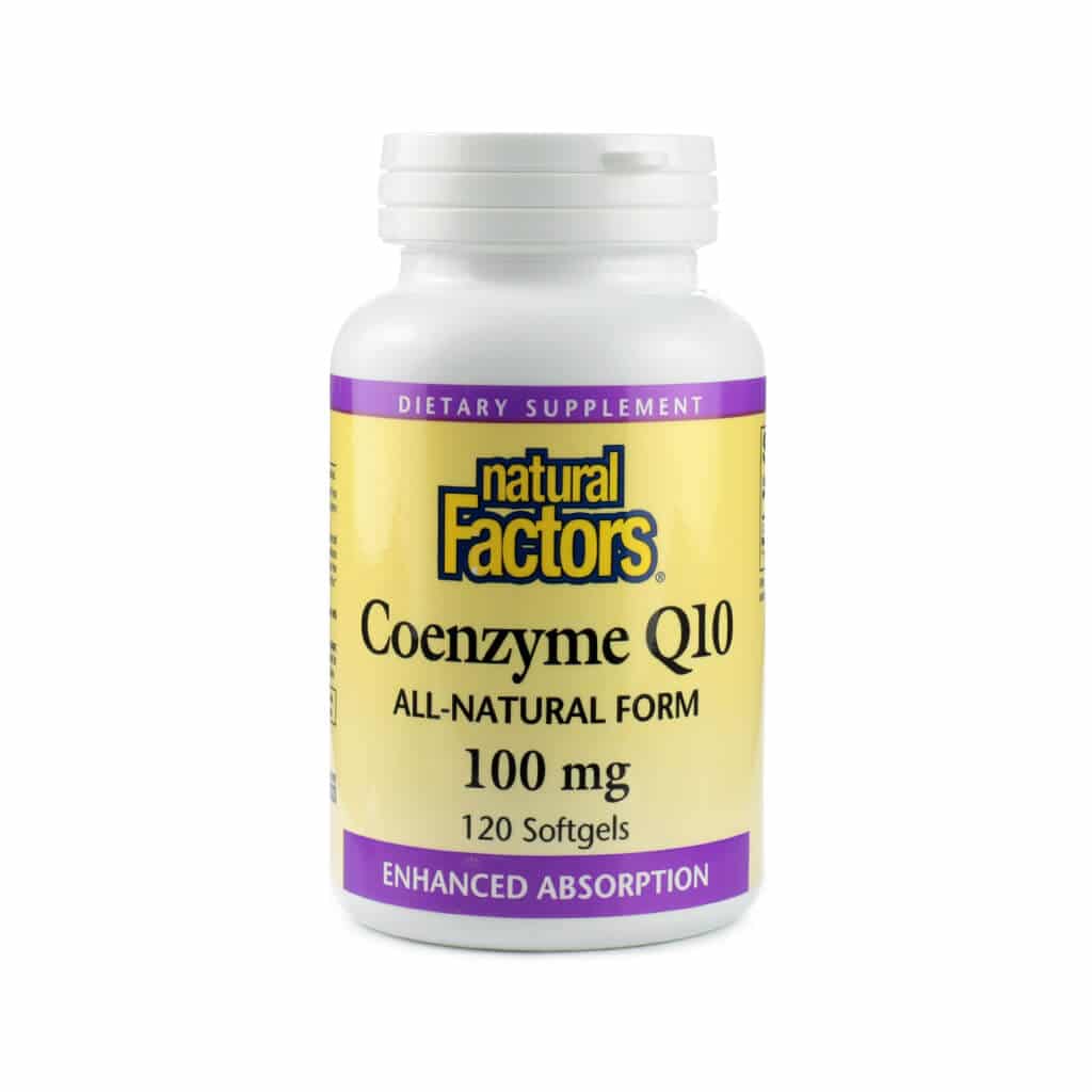 natural factors coenzyme q10 100mg coq10 120 softgels