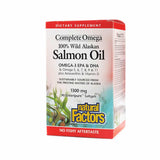 natural factors complete omega wild alaskan salmon oil 1300mg 90 softgels