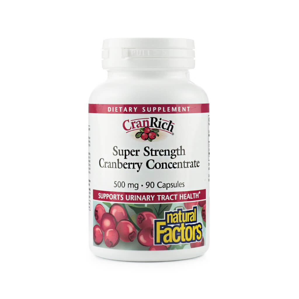 natural factors cranrich® super strength 500mg 90 capsules