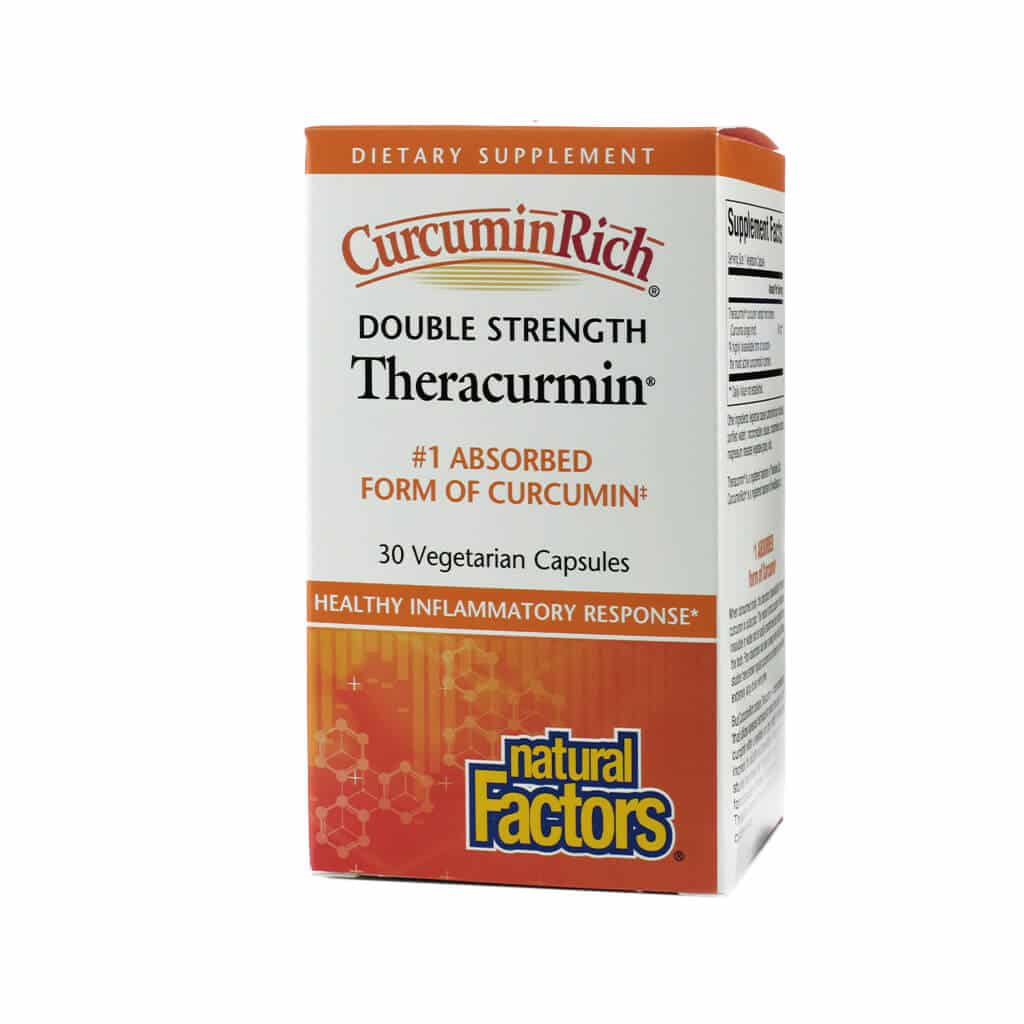CurcuminRich Double Strength Theracurmin Natural Factors - The Healthy ...