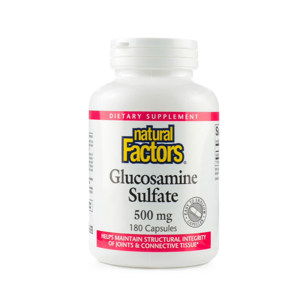 natural factors glucosamine sulfate 500mg 180 capsules