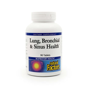 natural factors lung, bronchial & sinus health 90 tablets