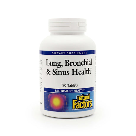 natural factors lung, bronchial & sinus health 90 tablets