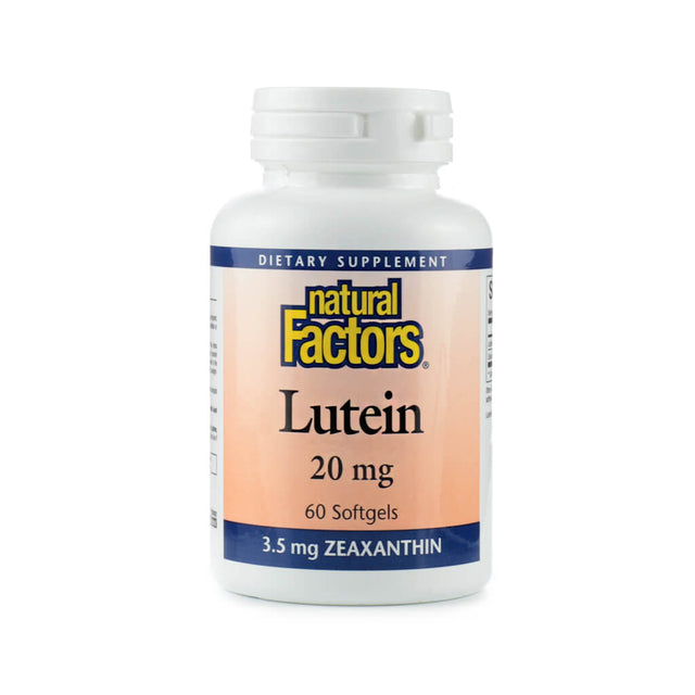 natural factors lutein 20mg 60 softgels