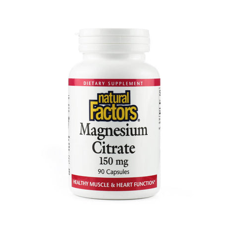 natural factors magnesium citrate 150mg 90 capsules