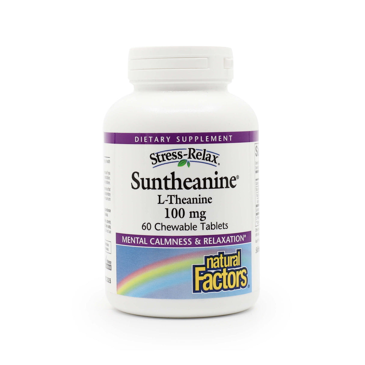 natural factors stress-relax suntheanine 100mg chewable 60 tablets