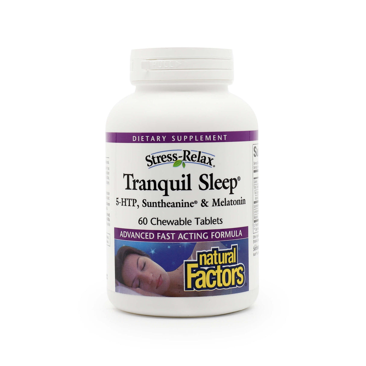 natural factors stress-relax tranquil sleep chewable 60 tablets