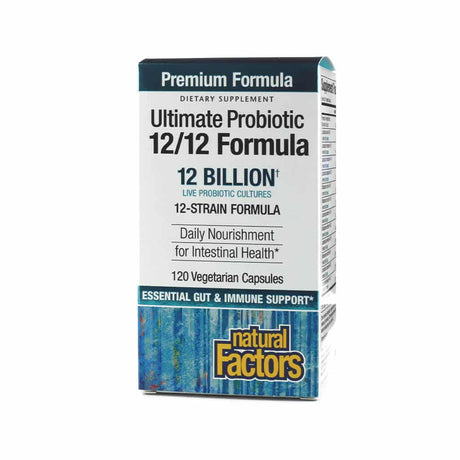 Natural Factors Ultimate Probiotic 12/12 Formula 12 Billion