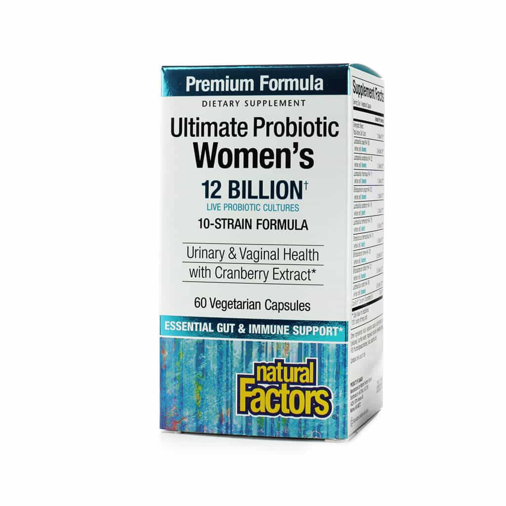 natural factors ultimate probiotic women's formula 12 billion 60 capsules