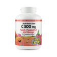 natural factors vitamin c 500mg fruit-flavor chew 90 chewable wafers peach, passionfruit and mango flavor