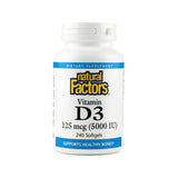 Natural Factors Vitamin D3 125mcg (5000 IU)