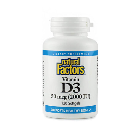 Natural Factors Vitamin D3 50mcg (2000 IU)