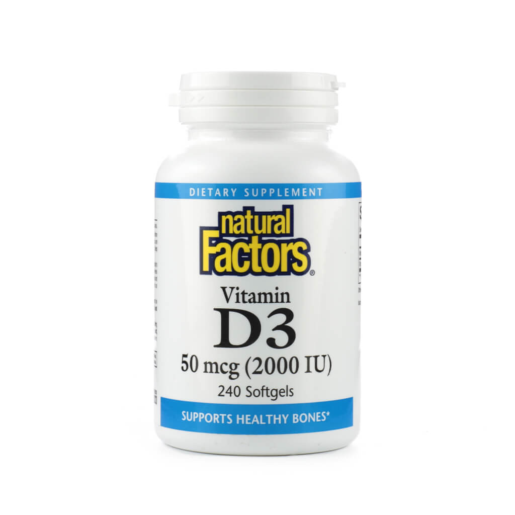 natural factors vitamin d3 50mcg (2000 iu) 240 softgels