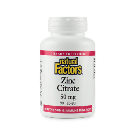 natural factors zinc citrate 50mg 90 tablets