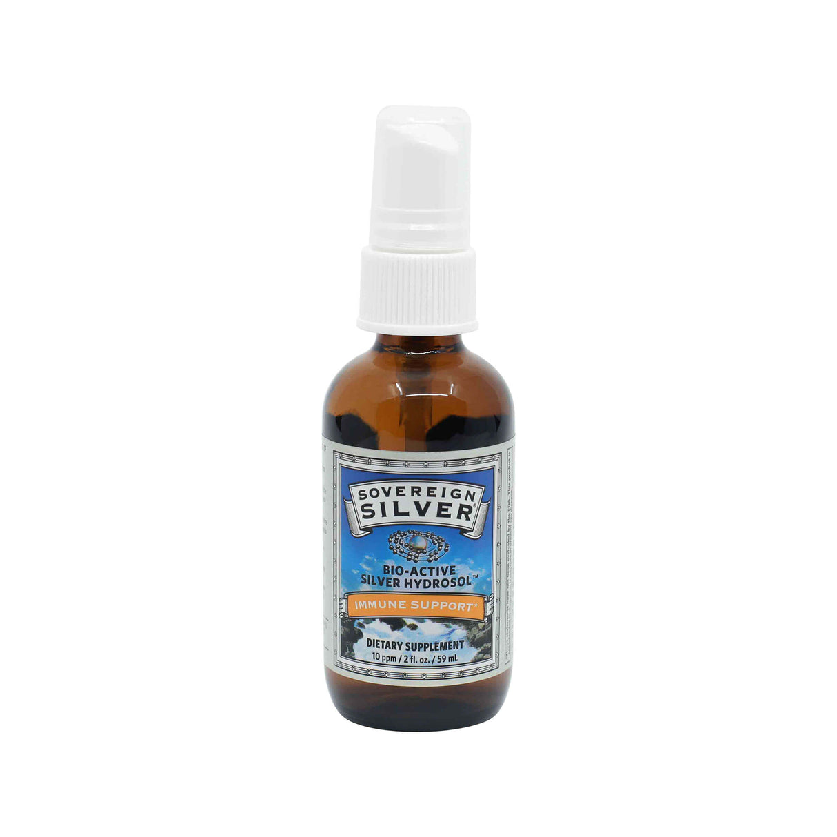 natural immunogenics sovereign silver bio-active silver hydrosol spray 2 fluid ounces fine mint spray