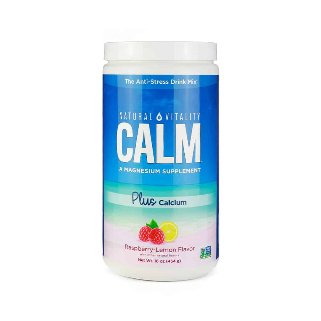 natural vitality natural calm plus calcium powder raspberry lemon 16 ounces 60 day supply