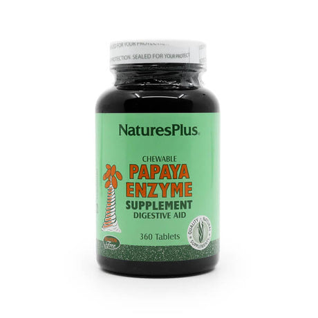 natures plus papaya enzyme chewable 360 tablets 360 day supply