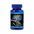 Blue bottle of NaturesPlus Source of Life Power Teen for Him, a high-potency teenage multivitamin featuring a graphic of a skateboarding teen and blue winged design. Label highlights include BlemishShield Complex, muscle support nutrients, natural wild berry flavor, gluten-free, and sugar-free. The bottle contains 60 chewable tablets.