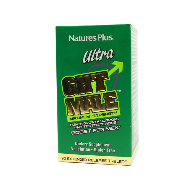 natures plus ultra ght male extended-release bi-layered tablets 90 tablets 30 day supply