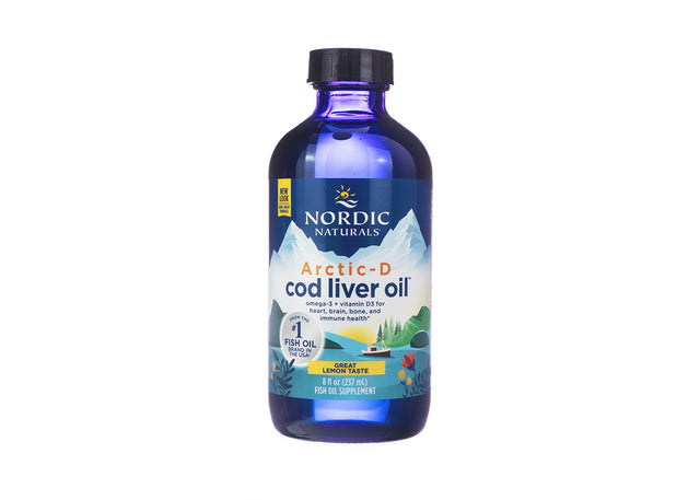 Nordic Naturals Arctic-D Cod Liver Oil Lemon 8 fluid ounces