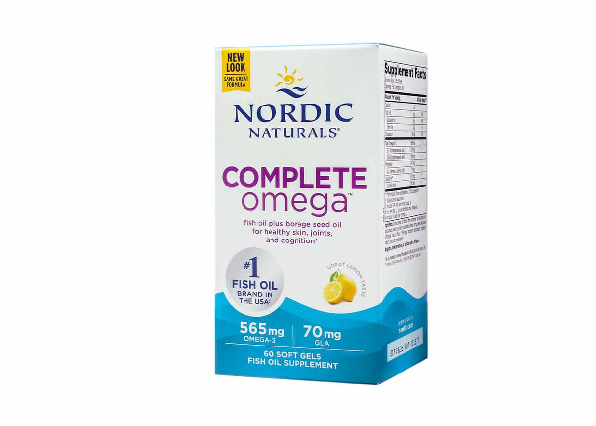 Nordic Naturals Complete Omega 60 softgels lemon