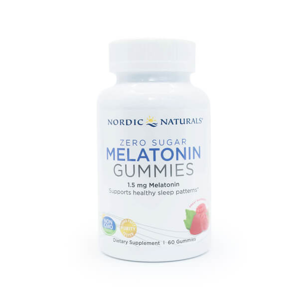 Nordic Naturals Zero Sugar Melatonin Gummies 60 gummies raspberry