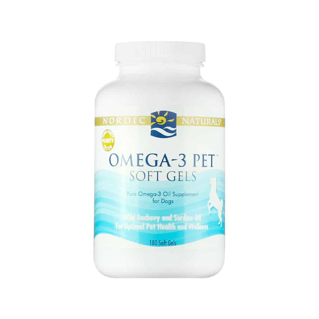 nordic naturals omega pet 180 soft gels unflavored