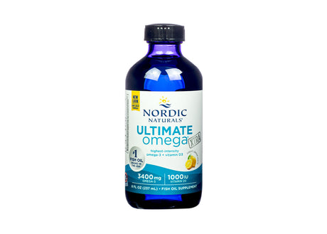 Nordic Naturals Ultimate Omega Xtra 8 fluid ounces lemon flavor 48 servings