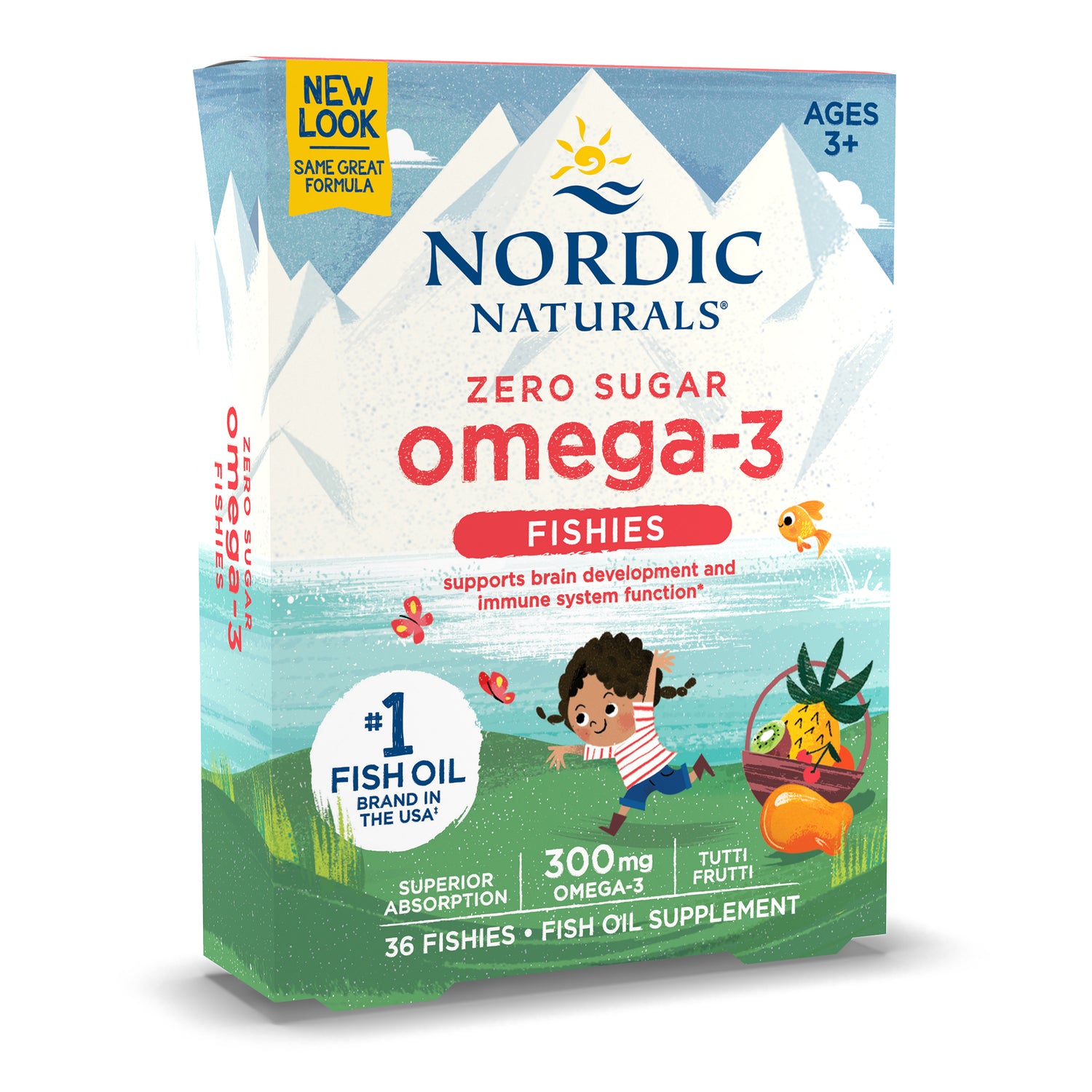 Nordic Naturals Omega-3 Fishies 36 count yummy tutti frutti