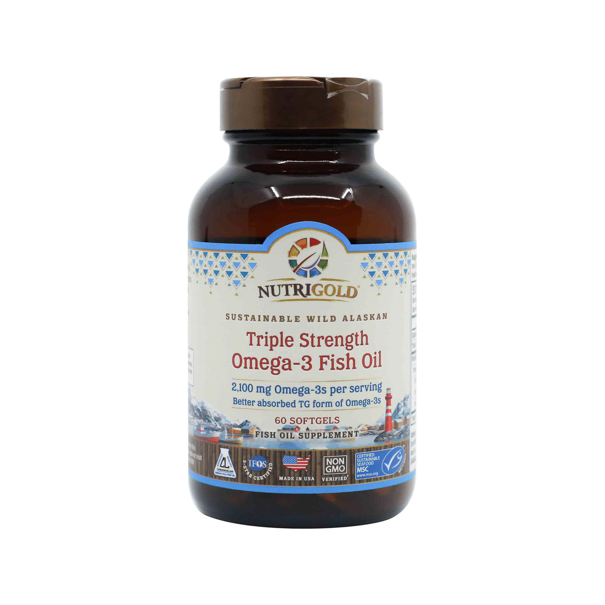 NutriGold Triple Strength Omega-3 Fish Oil