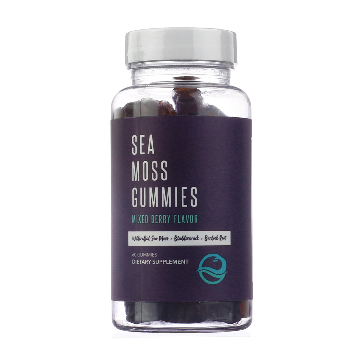 ocean’s promise sea moss gummies 60 gummies mixed berry flavor 60 servings