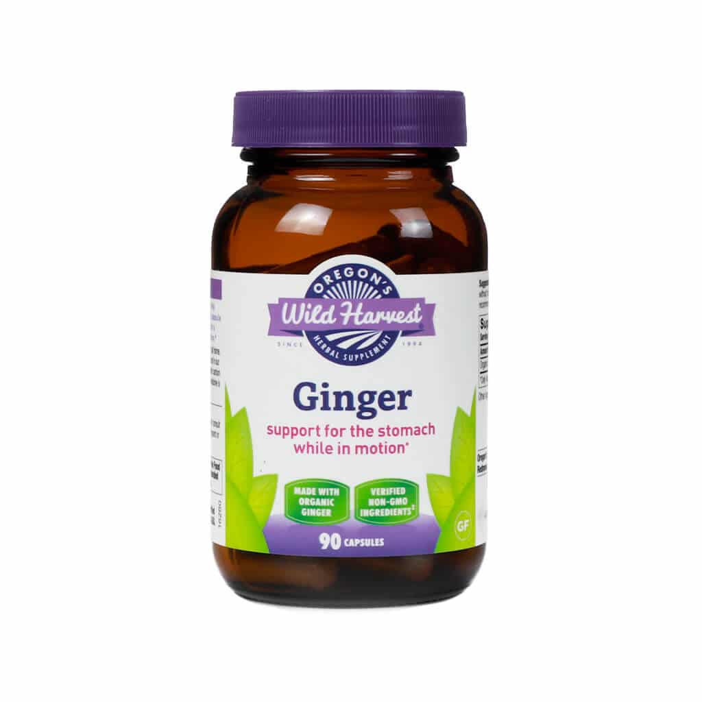 oregon's wild harvest ginger - organic 90 capsules 45-day supply