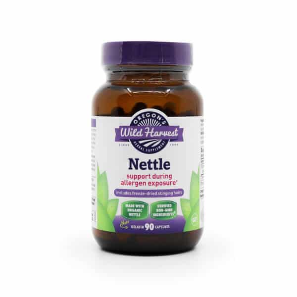 oregon's wild harvest organic nettle 90 capsules 45-day supply