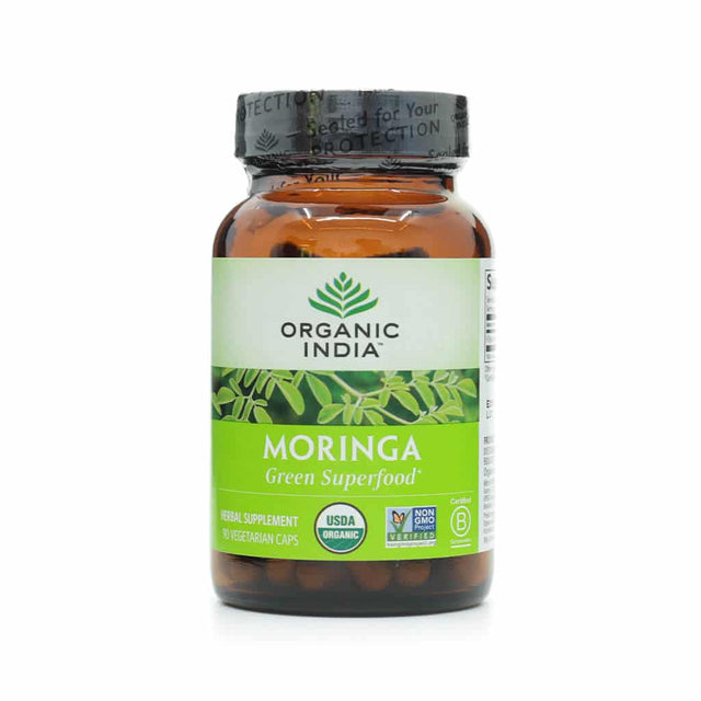 organic india moringa 90 capsules 45-day supply