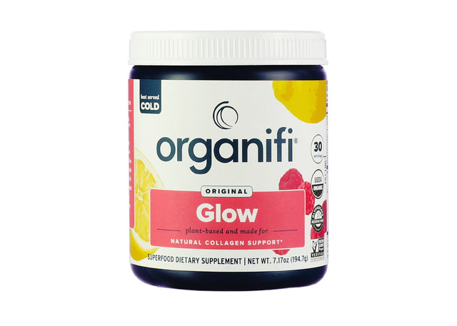 organifi glow powder 7.17 ounces raspberry lemonade 30 servings