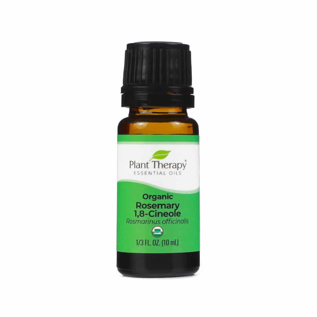 plant therapy organic rosemary 1,8-cineol essential oil 10 ml 1/3 fluid ounce