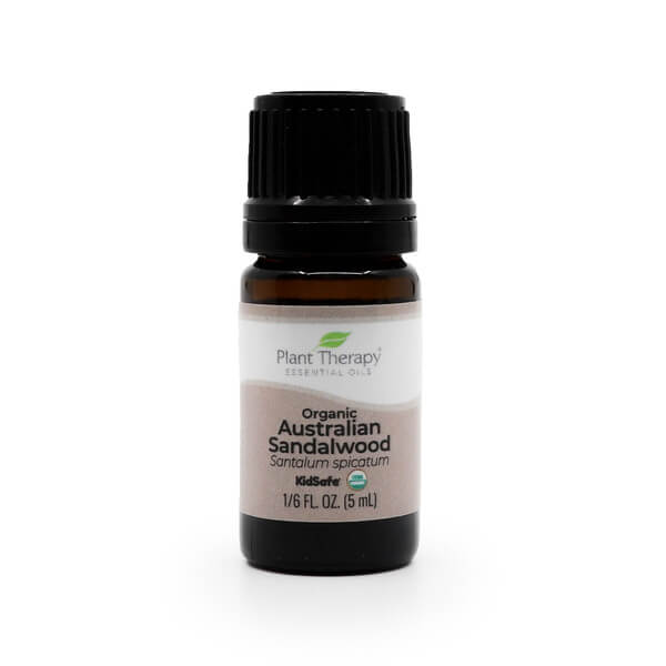 plant therapy organic australian sandalwood essential oil 5 ml 1/6 fluid ounce