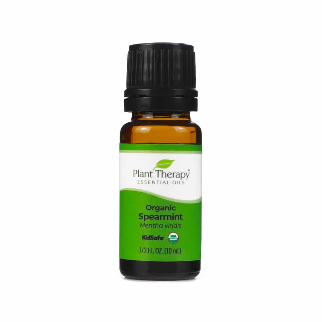 plant therapy organic spearmint essential oil 10 ml 1/3 fluid ounce