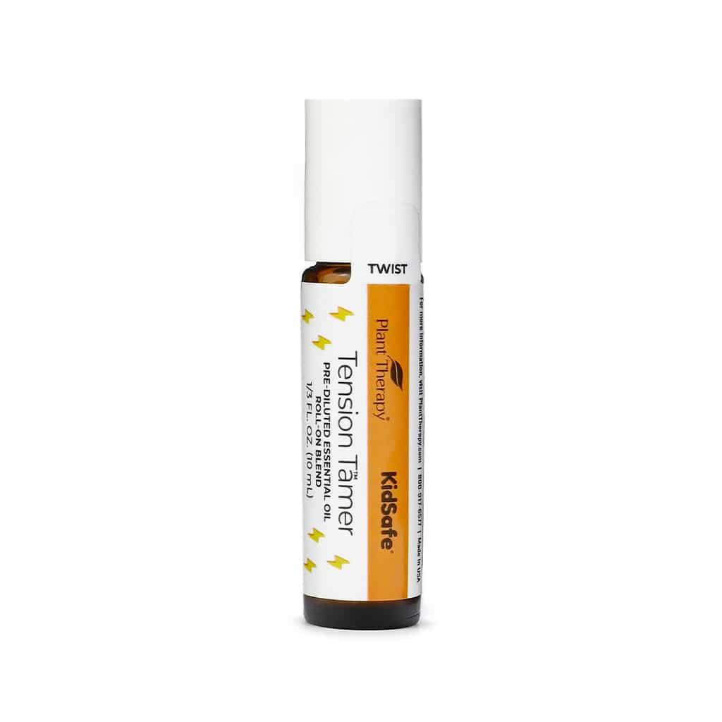 plant therapy tension tamer kidsafe essential oil 10 ml pre-diluted roll-on 1/3 fluid ounce