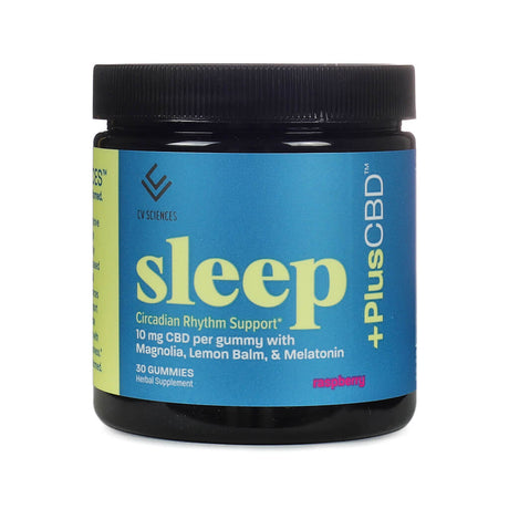 Plus CBD Sleep Gummies 10mg 30 gummies raspberry flavor