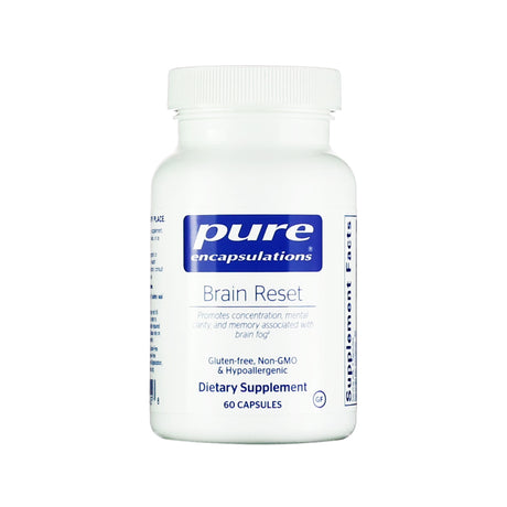 pure encapsulations brain reset 60 capsules 30 servings